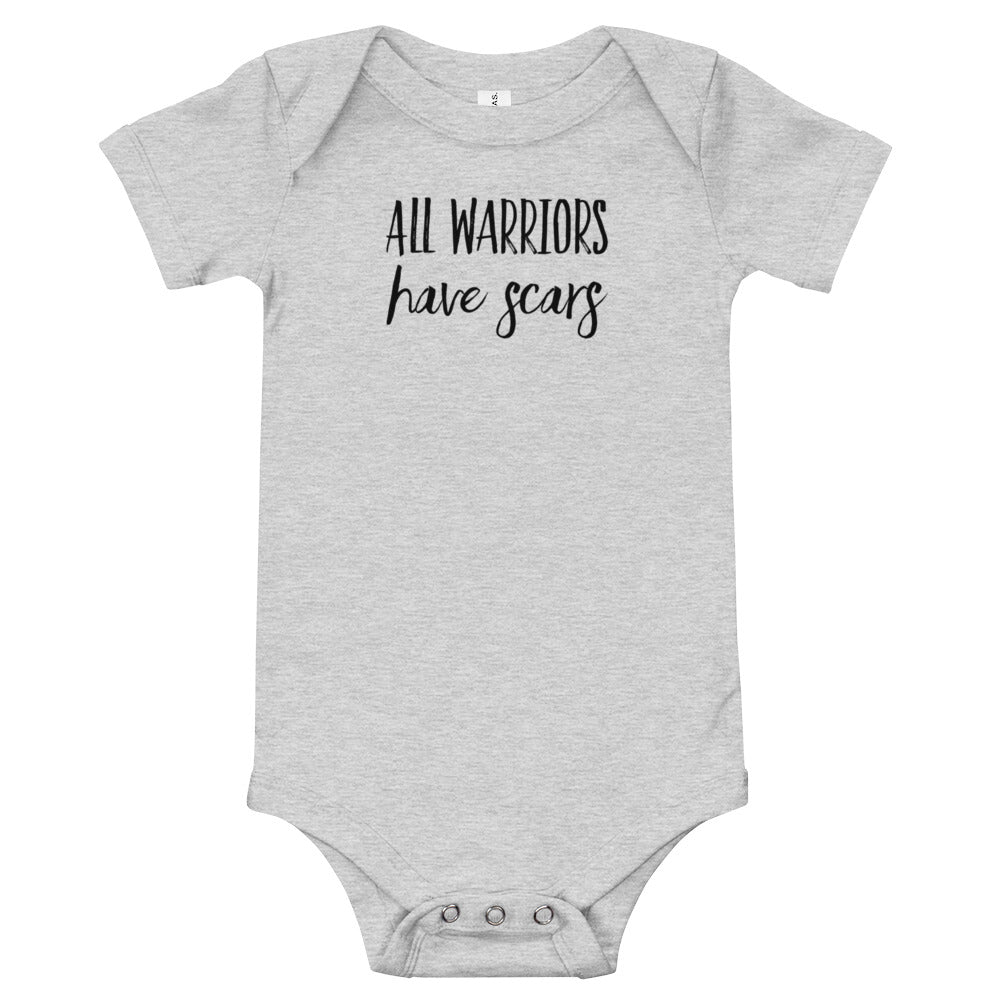 All Warriors Have Scars - Baby short sleeve one piece