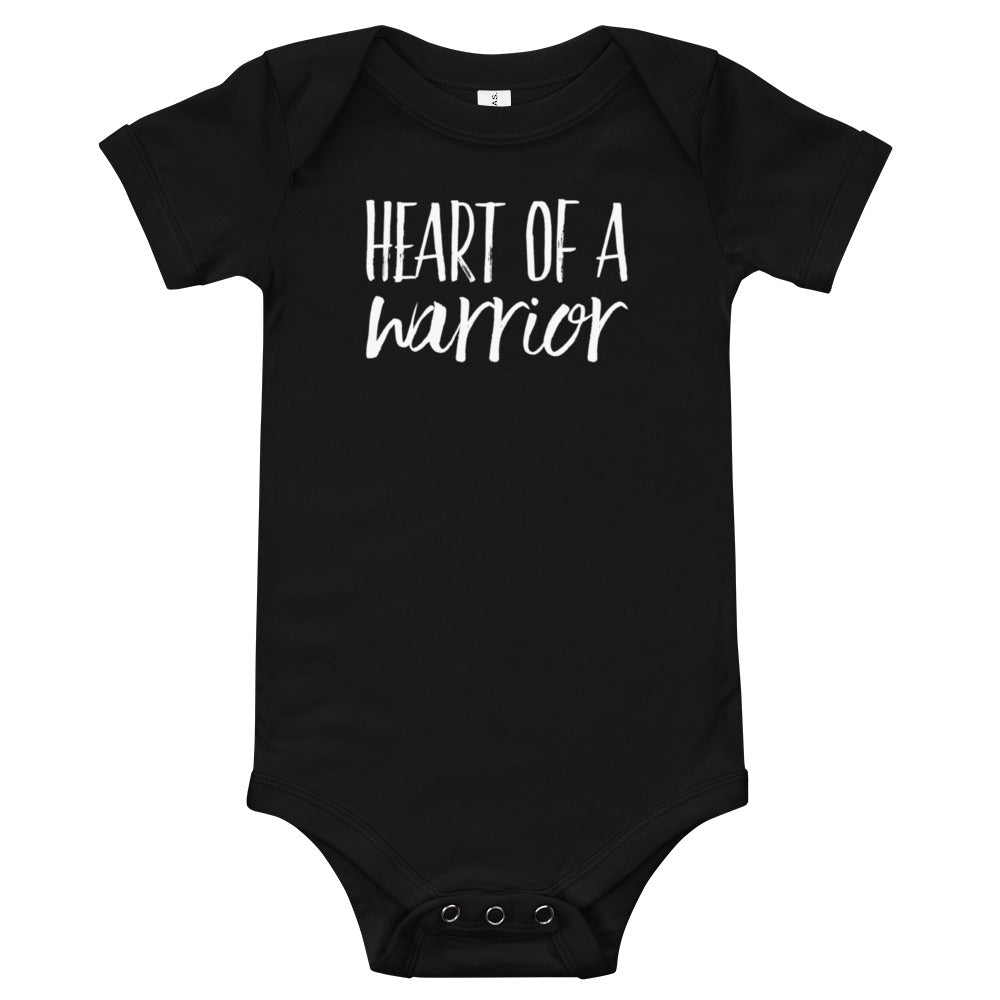 Heart of a Warrior - Baby short sleeve one piece