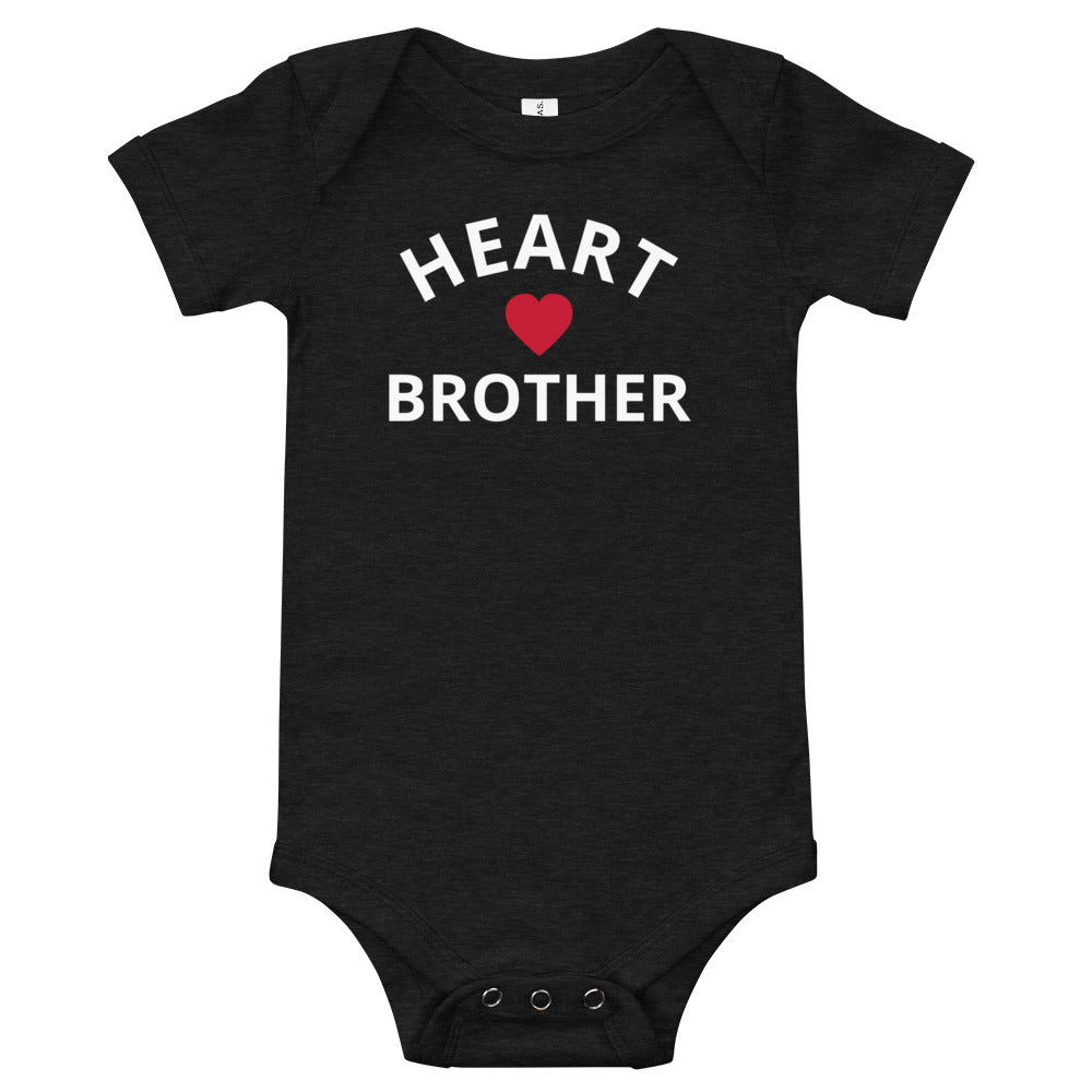 Heart Brother - Baby short sleeve one piece