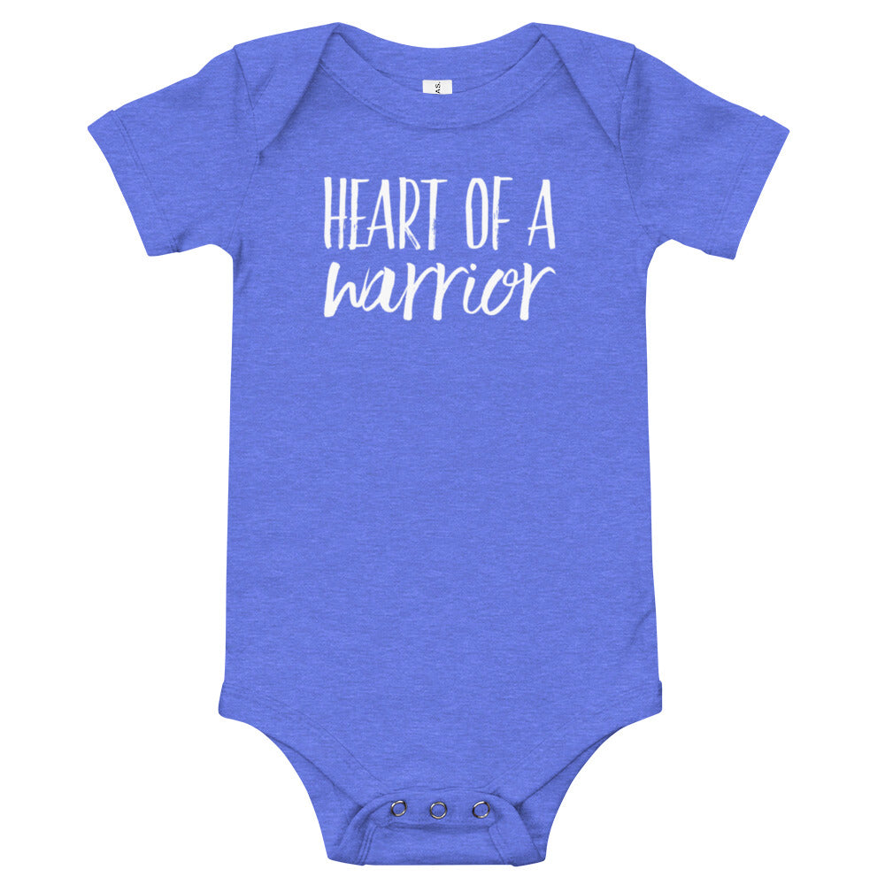 Heart of a Warrior - Baby short sleeve one piece