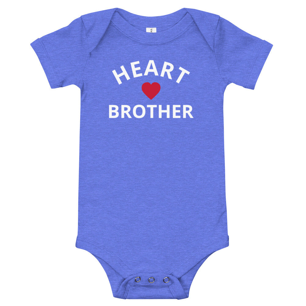 Heart Brother - Baby short sleeve one piece