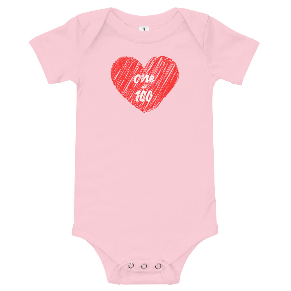 One in 100 - Baby short sleeve one piece