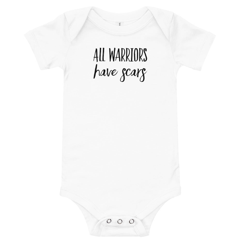 All Warriors Have Scars - Baby short sleeve one piece