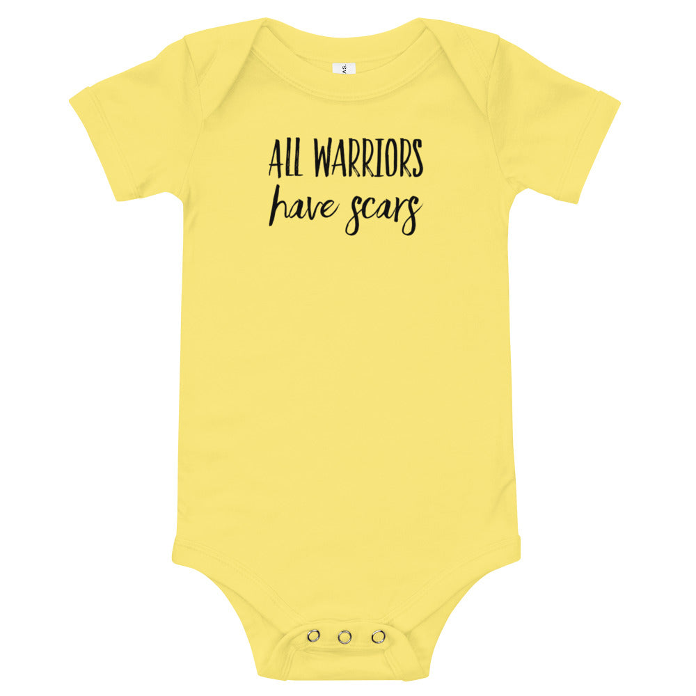 All Warriors Have Scars - Baby short sleeve one piece