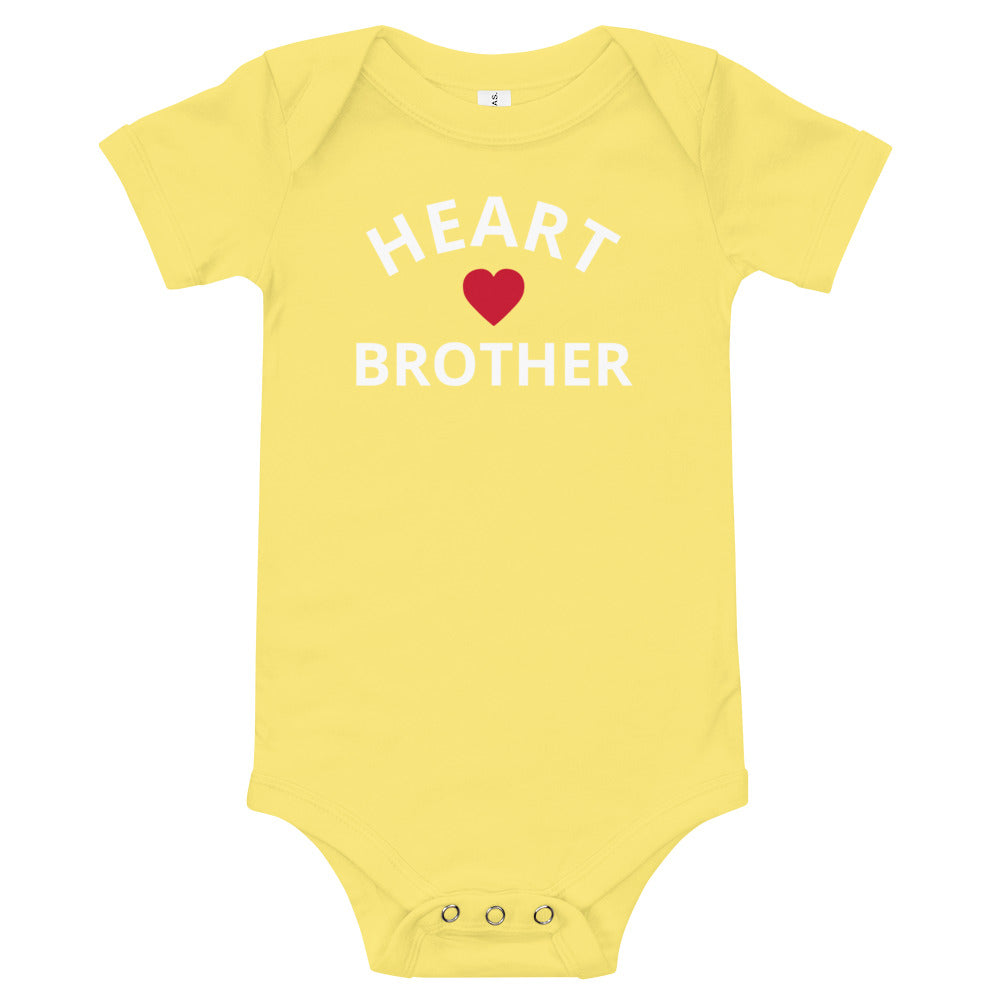 Heart Brother - Baby short sleeve one piece