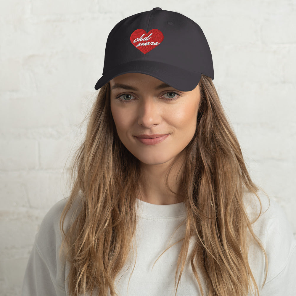 CHD Aware Heart Logo - Dad hat