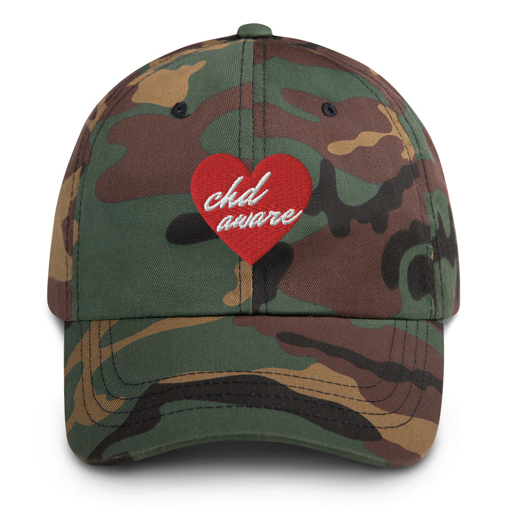 CHD Aware Heart Logo - Dad hat
