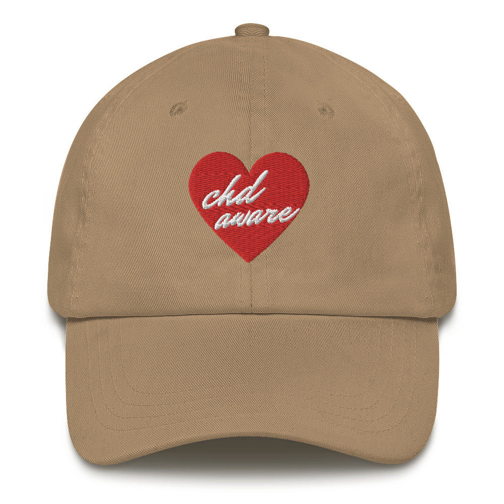 CHD Aware Heart Logo - Dad hat
