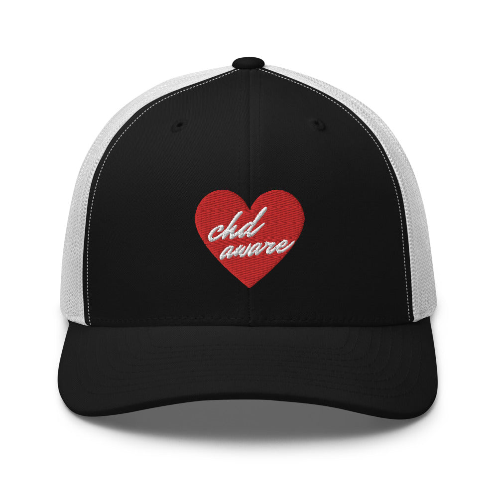 CHD Aware Heart Logo - Trucker Cap