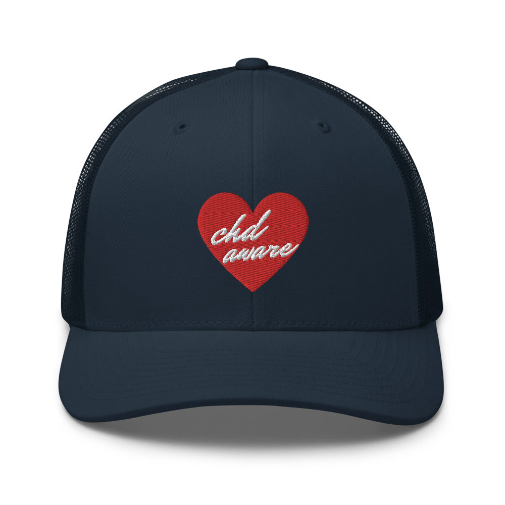 CHD Aware Heart Logo - Trucker Cap