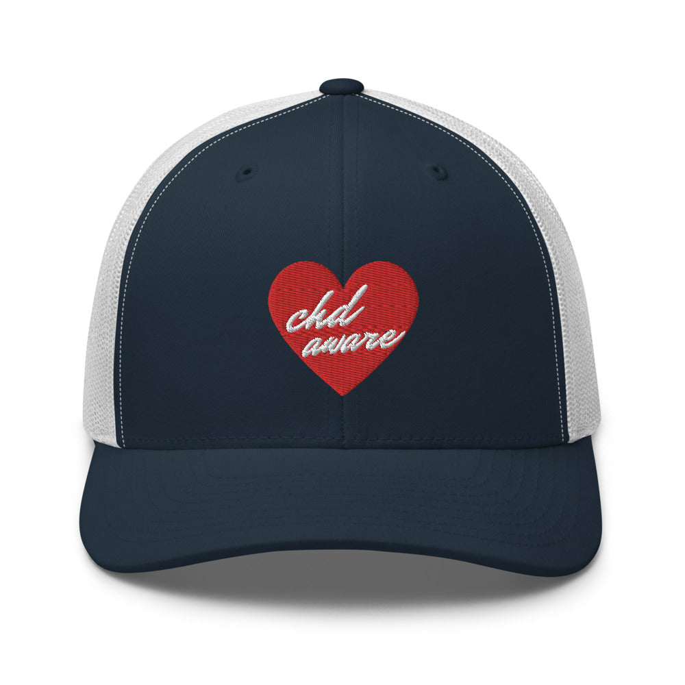 CHD Aware Heart Logo - Trucker Cap