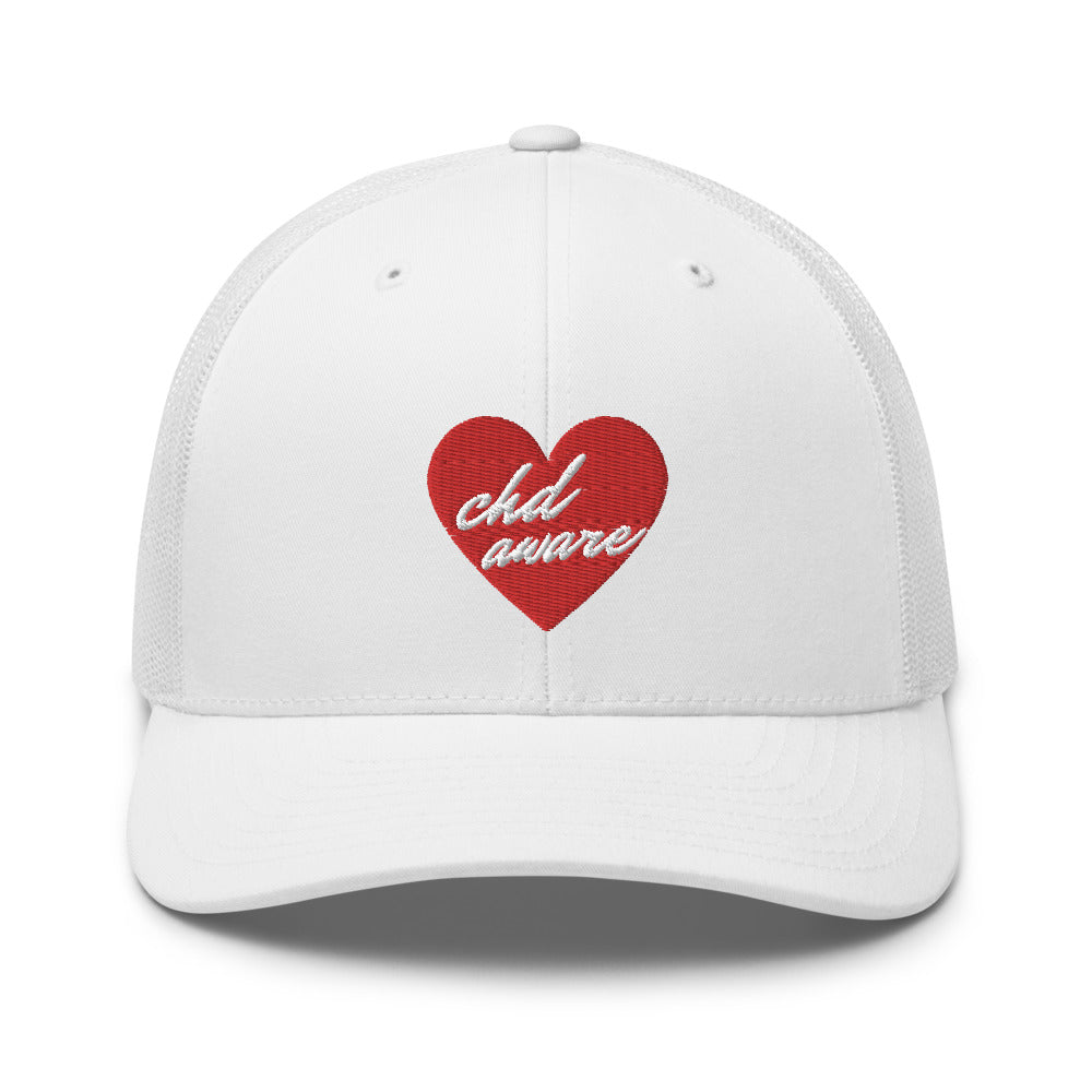 CHD Aware Heart Logo - Trucker Cap