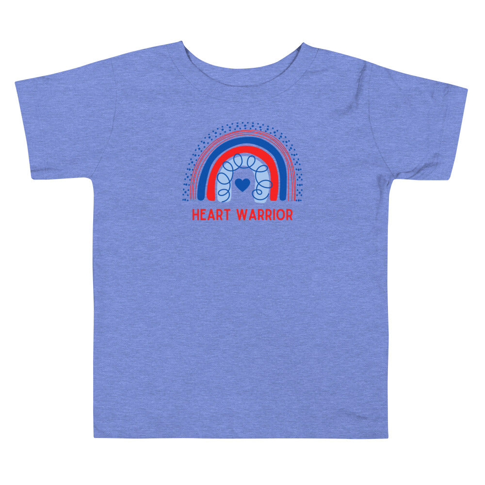 Rainbow Heart Warrior - Toddler Short Sleeve Tee
