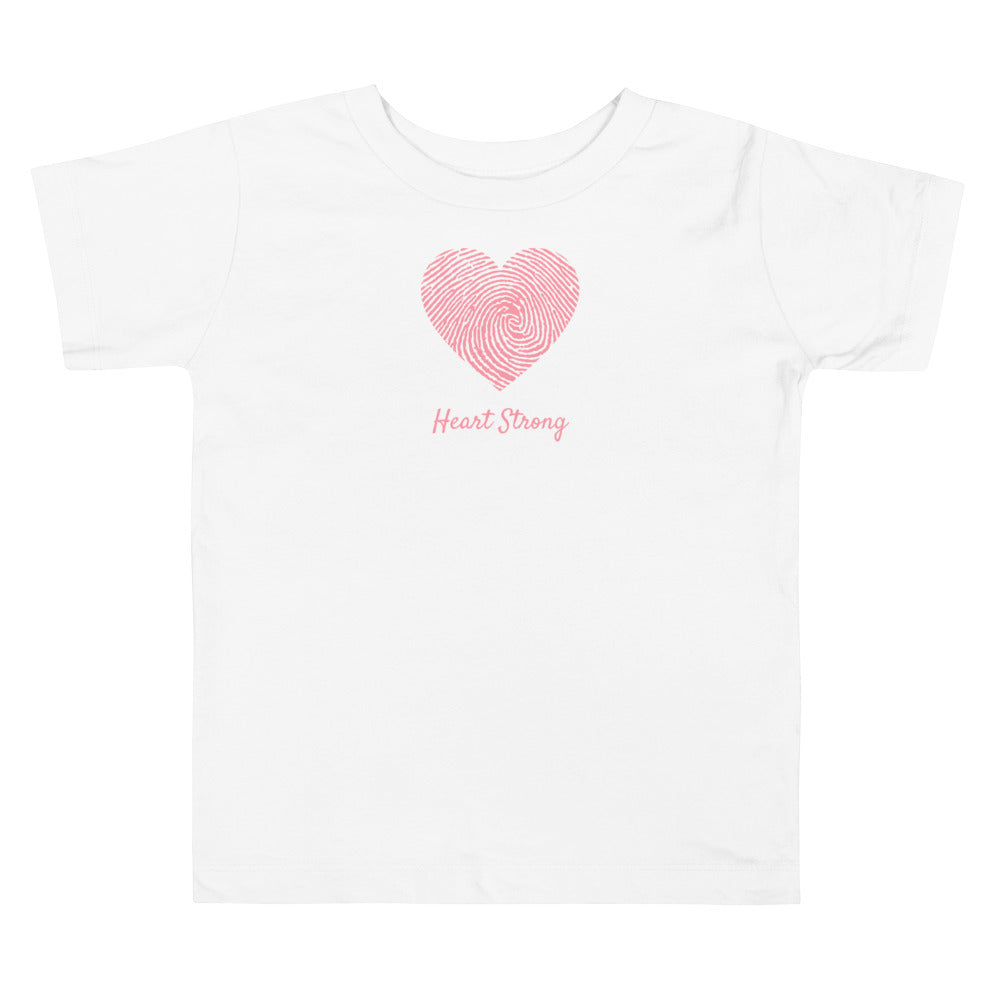 CHD Heart Strong Fingerprint - Toddler Short Sleeve Tee