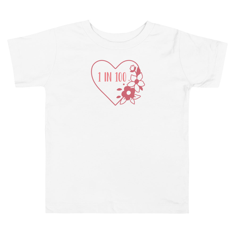 Heart Flower - Toddler Short Sleeve Tee