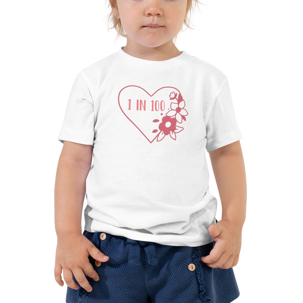Heart Flower - Toddler Short Sleeve Tee