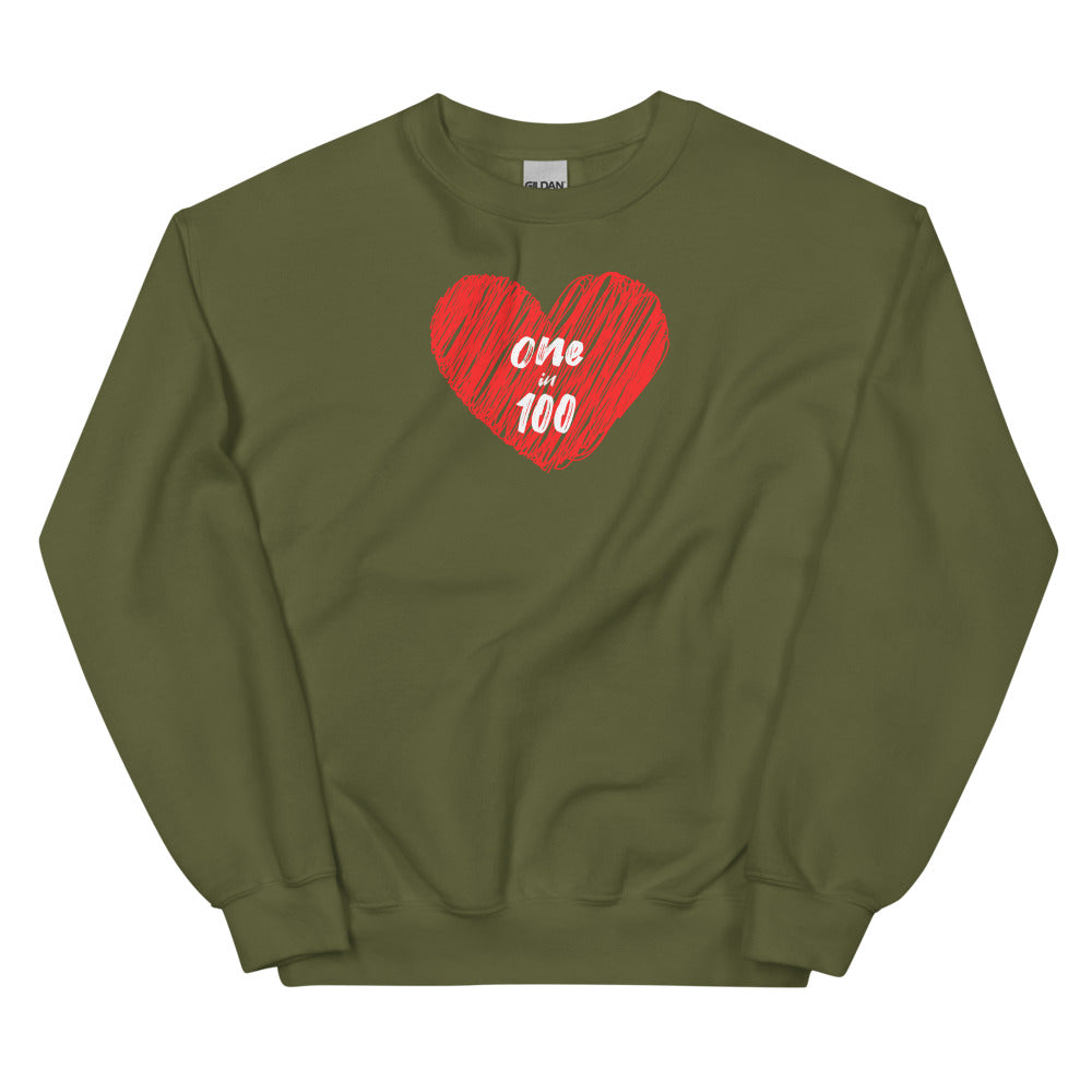 One in 100 - Unisex Sweatshirt