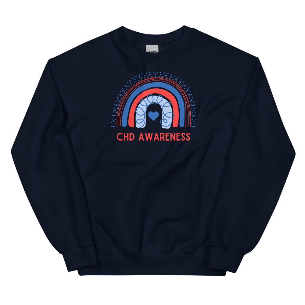 CHD Awareness Rainbow - Unisex Sweatshirt