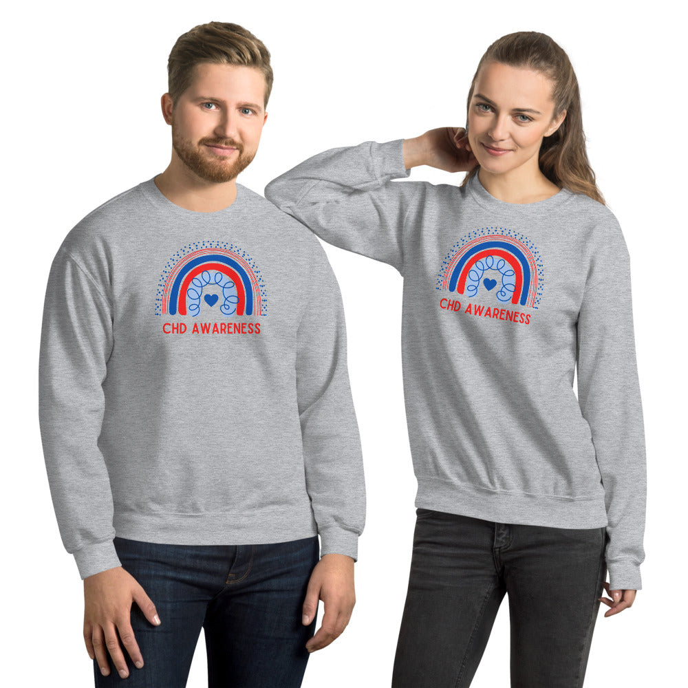 CHD Awareness Rainbow - Unisex Sweatshirt