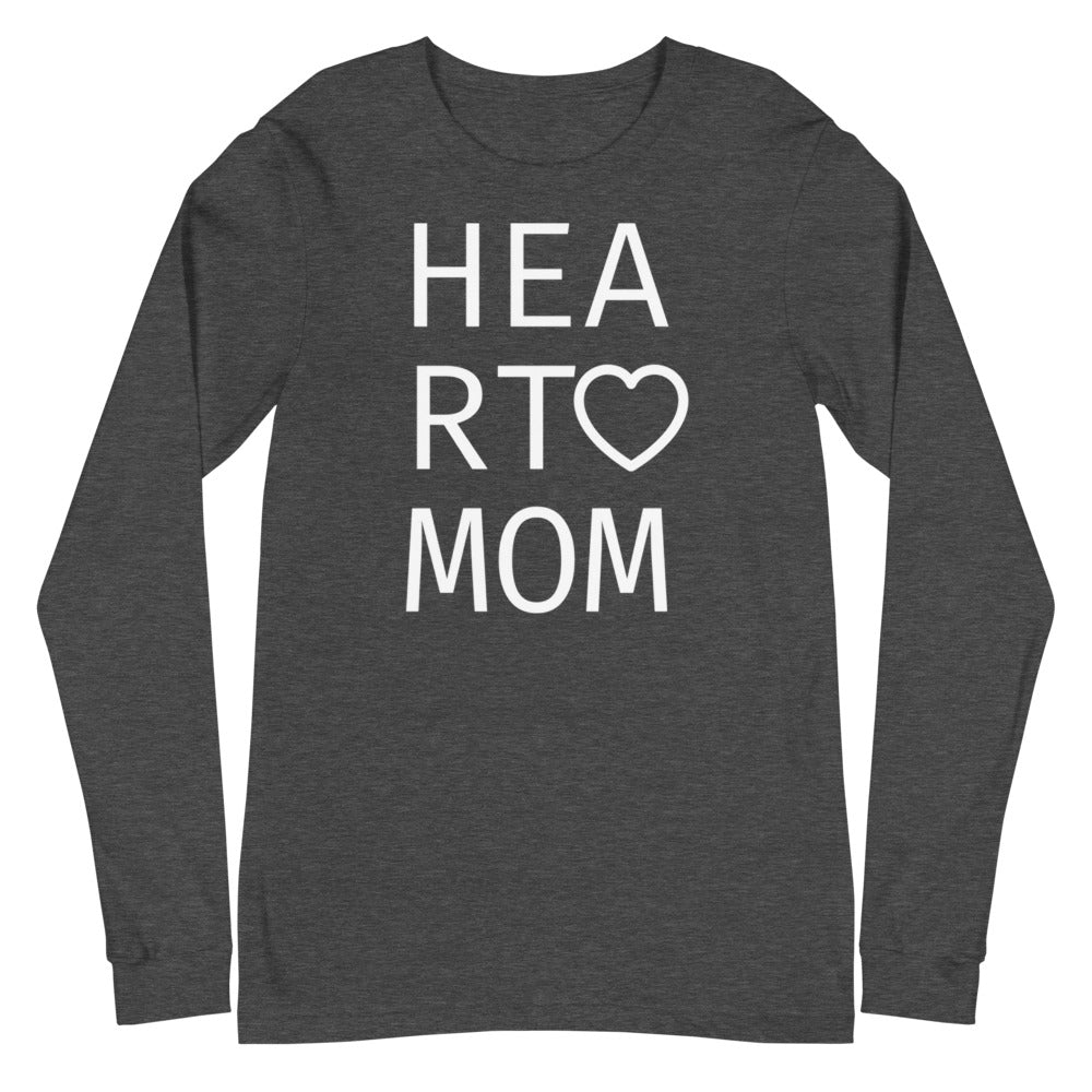 Heart Mom - Unisex Long Sleeve Tee
