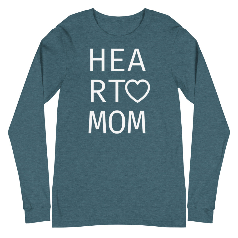 Heart Mom - Unisex Long Sleeve Tee