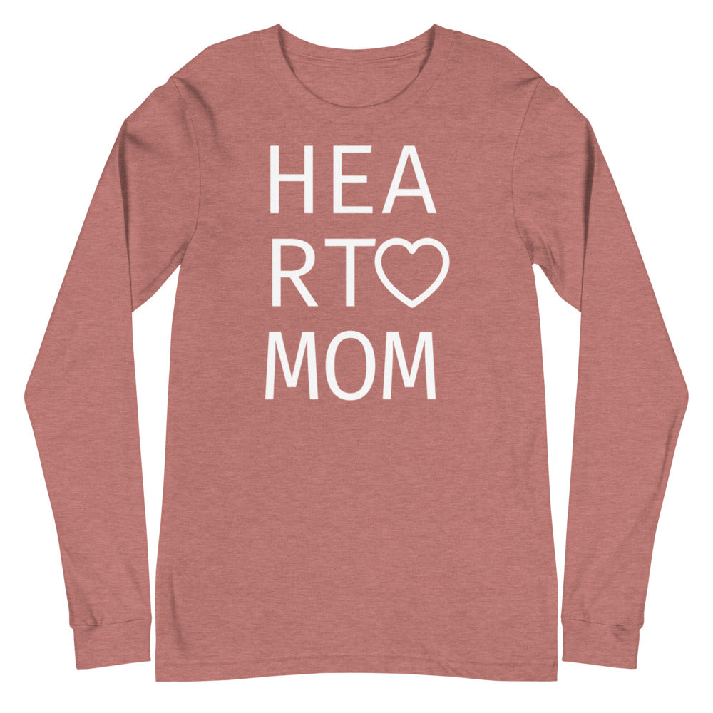 Heart Mom - Unisex Long Sleeve Tee