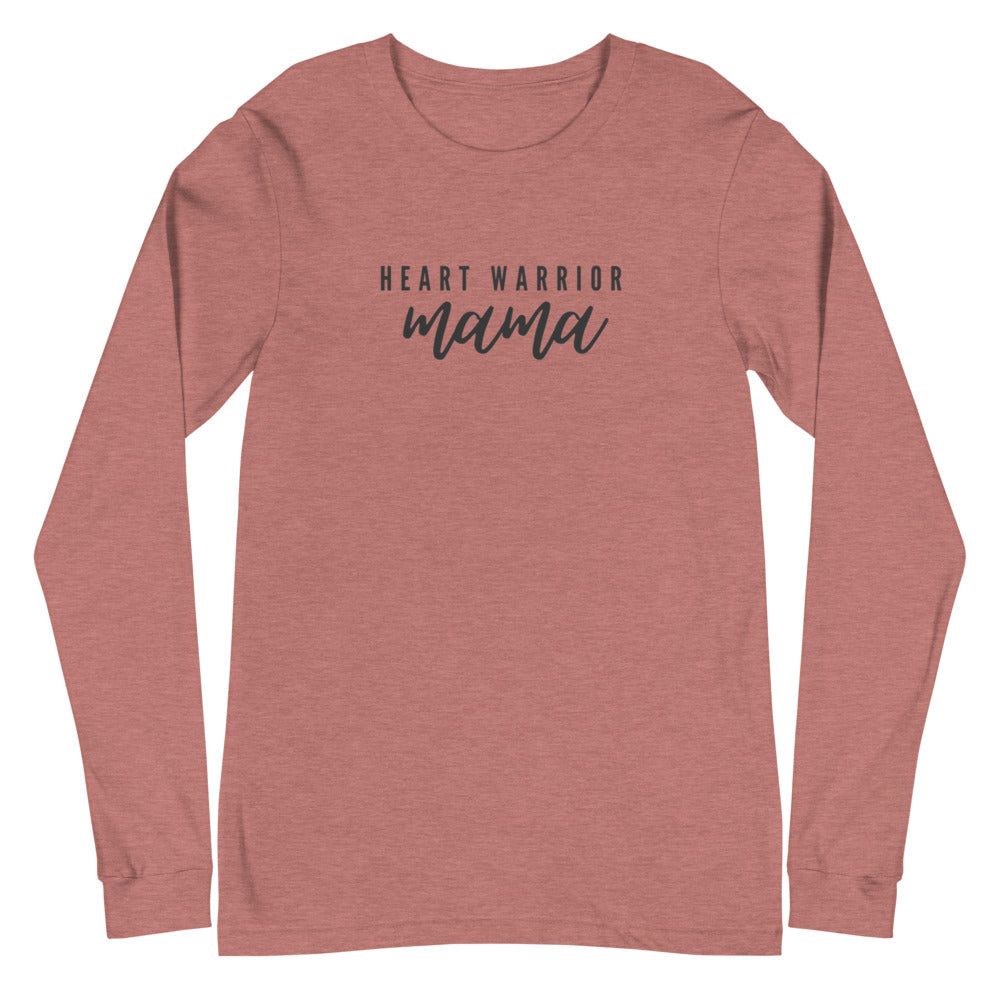Heart Warrior Mama - Unisex Long Sleeve Tee