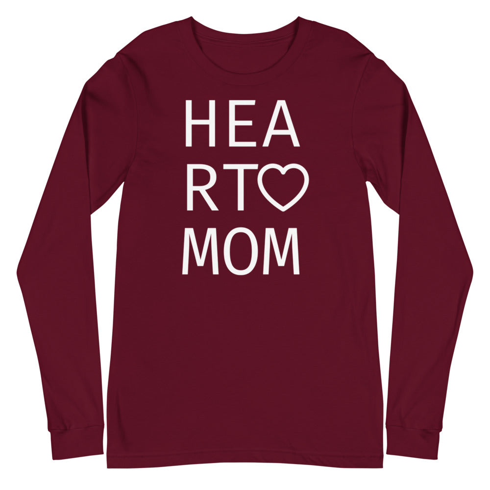 Heart Mom - Unisex Long Sleeve Tee