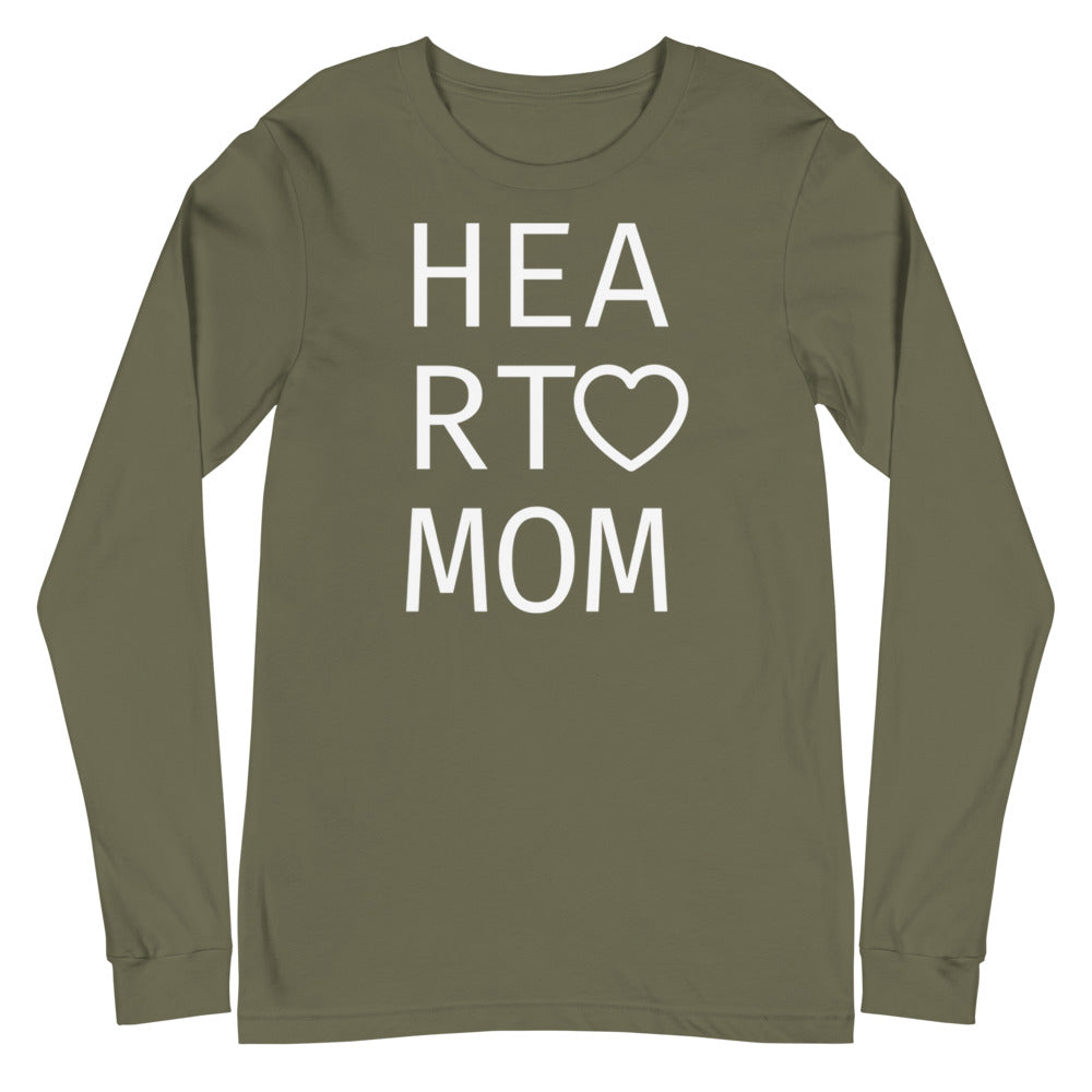 Heart Mom - Unisex Long Sleeve Tee