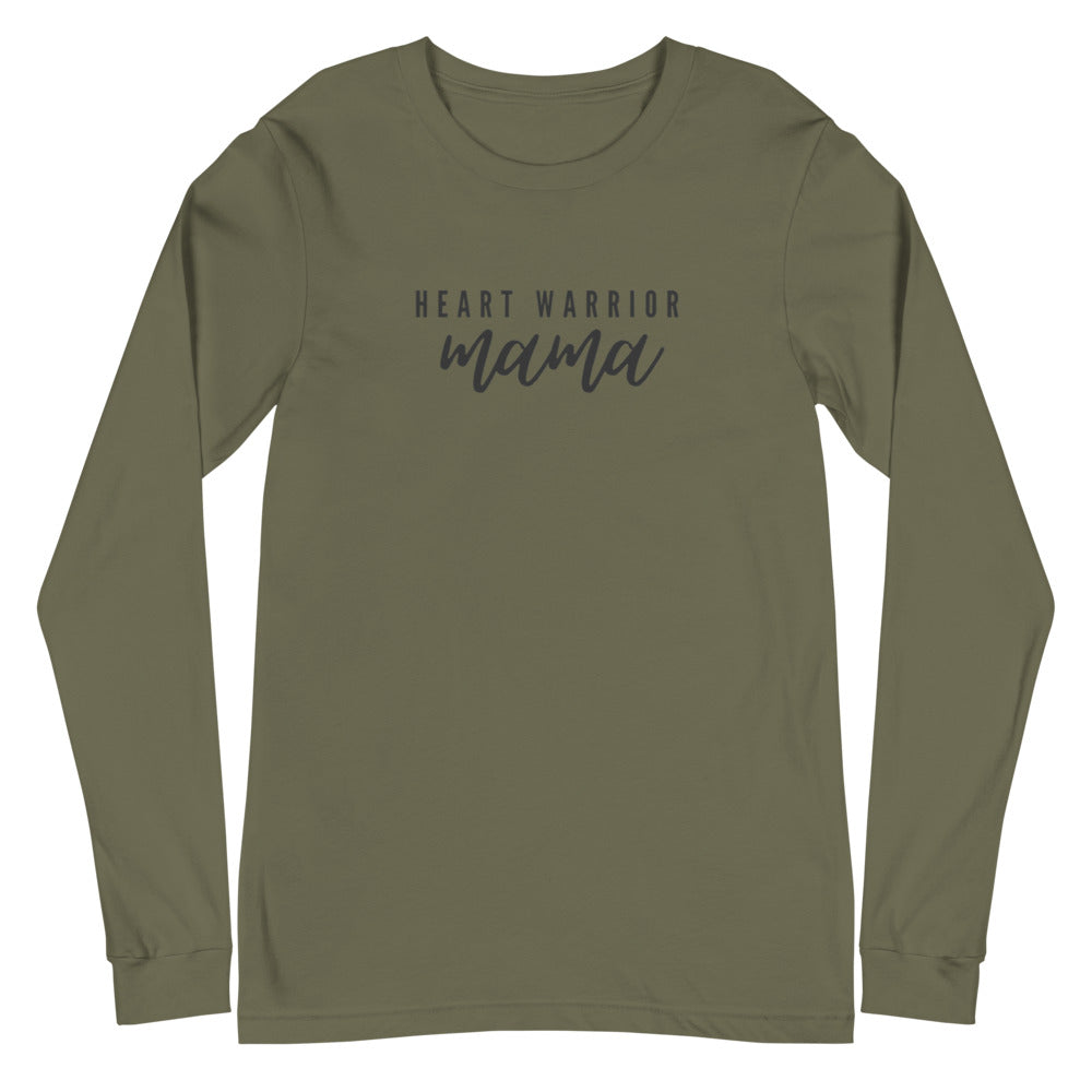 Heart Warrior Mama - Unisex Long Sleeve Tee
