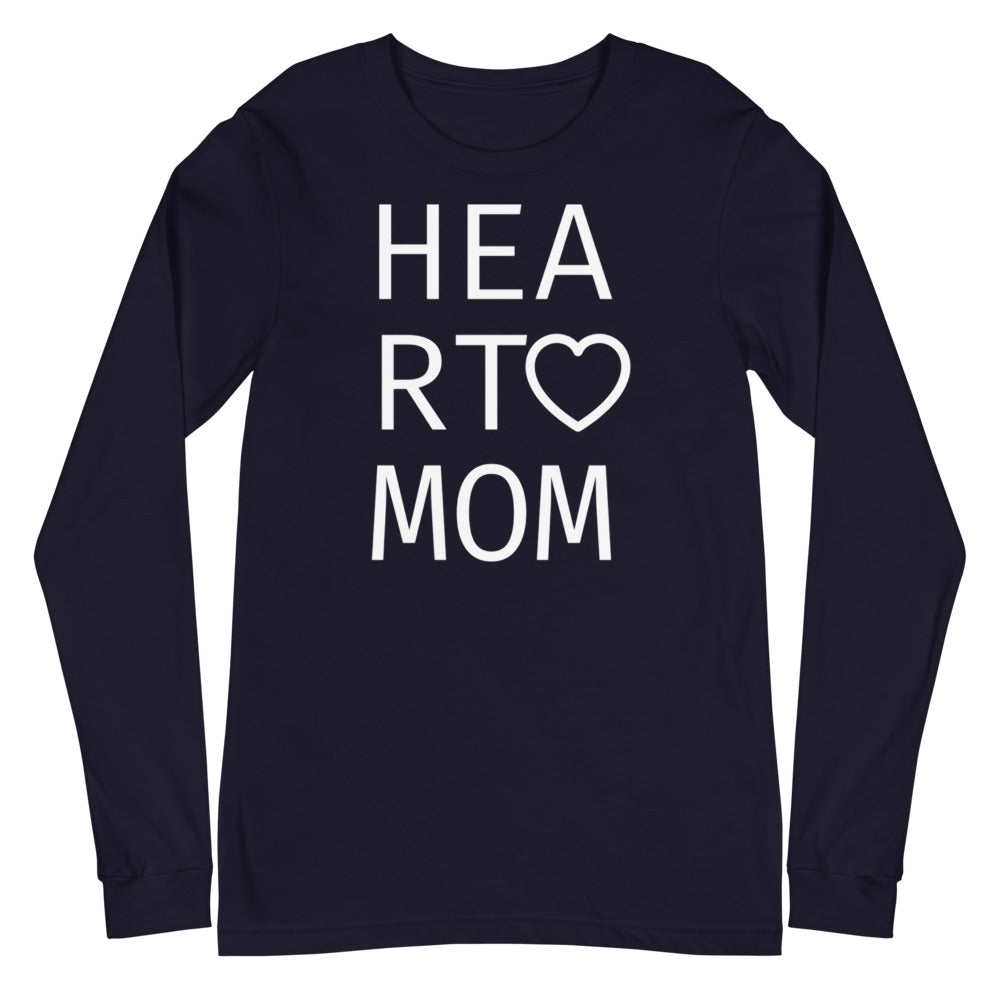 Heart Mom - Unisex Long Sleeve Tee