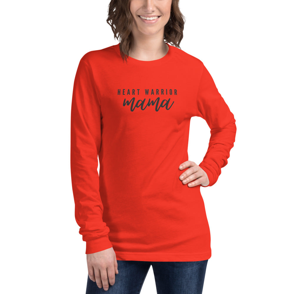 Heart Warrior Mama - Unisex Long Sleeve Tee