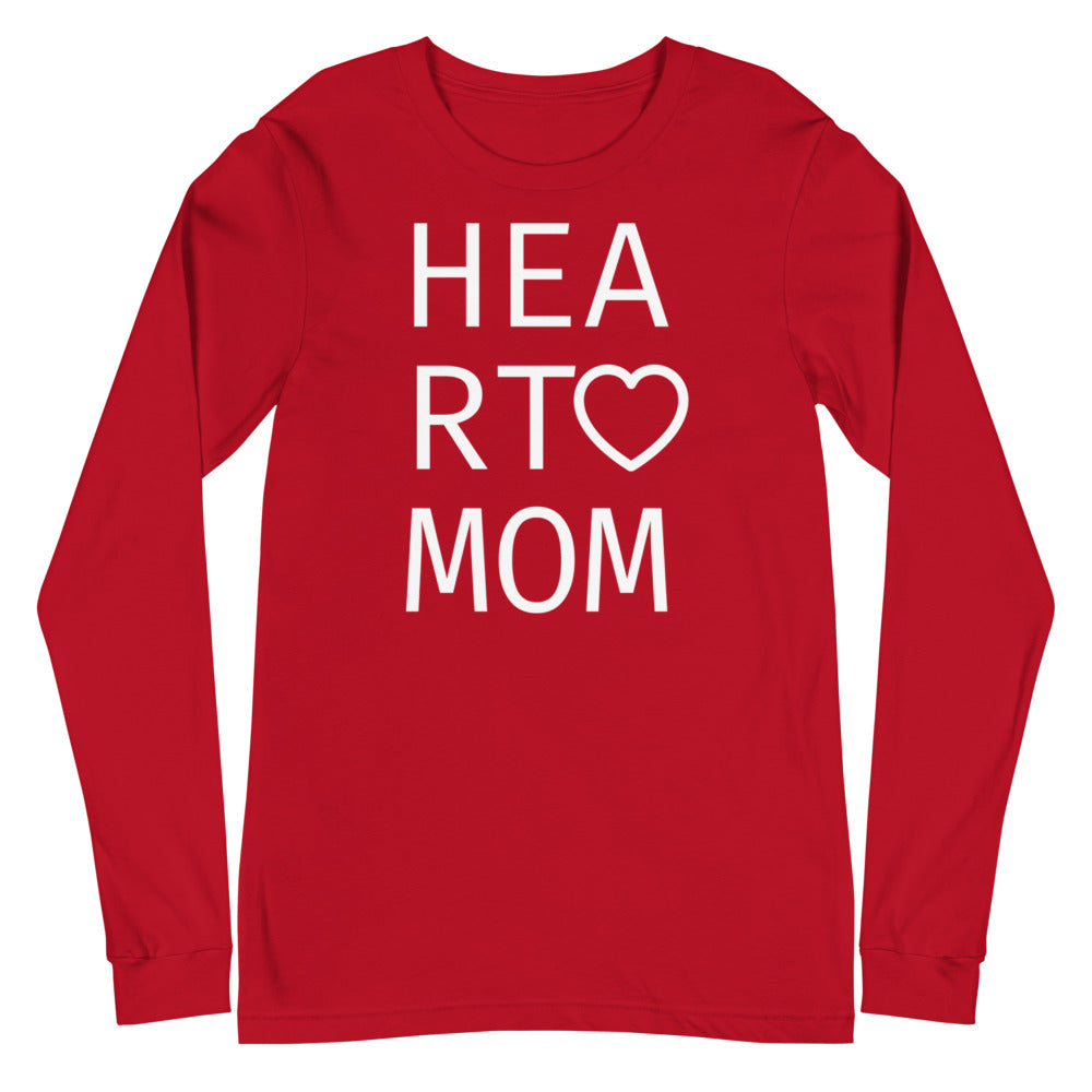 Heart Mom - Unisex Long Sleeve Tee