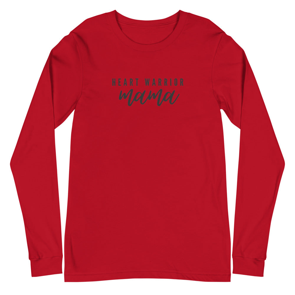 Heart Warrior Mama - Unisex Long Sleeve Tee