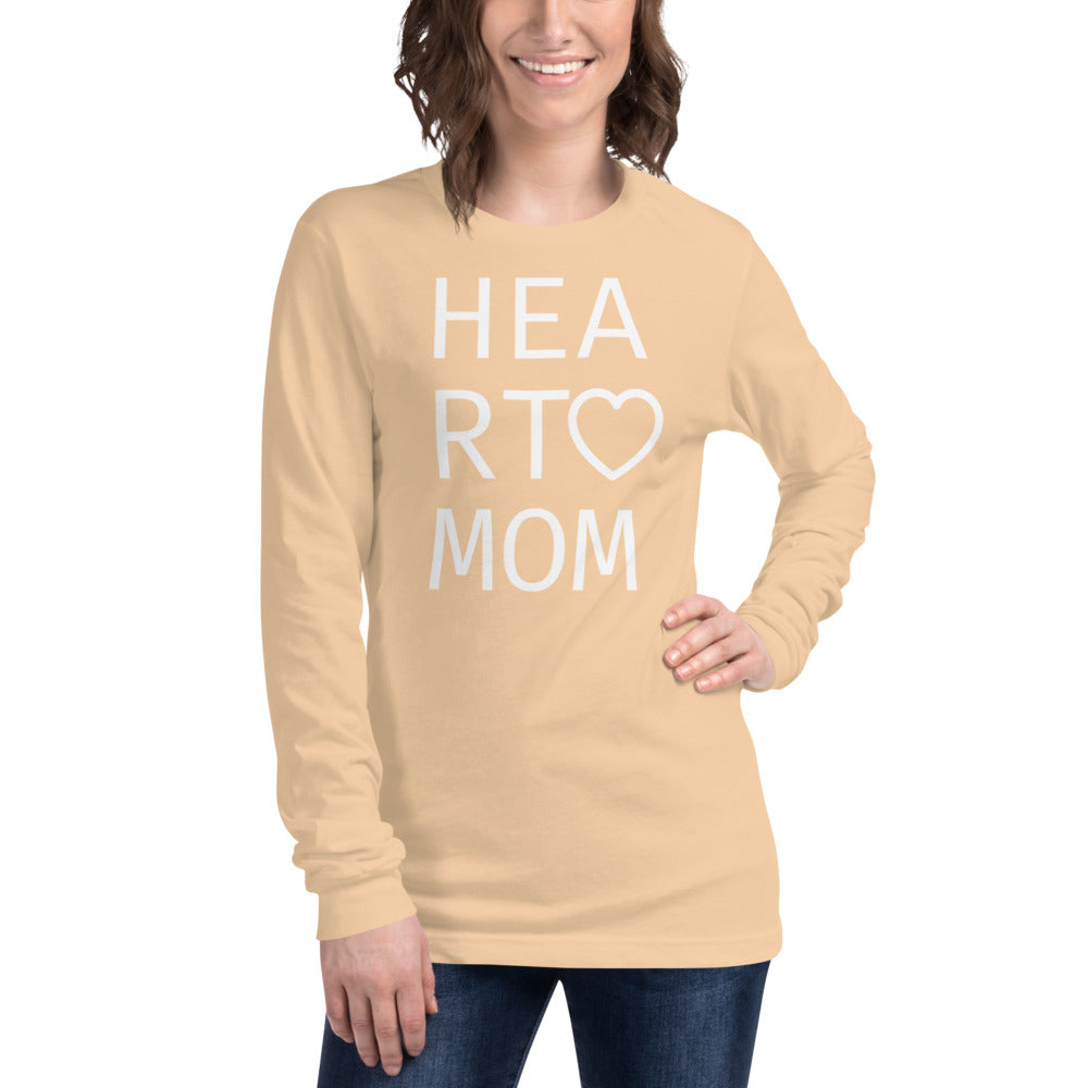 Heart Mom - Unisex Long Sleeve Tee