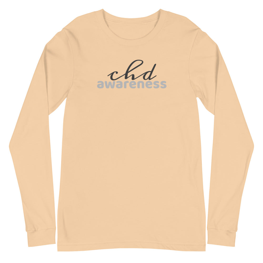 CHD Awareness Two Tone - Unisex Long Sleeve Tee