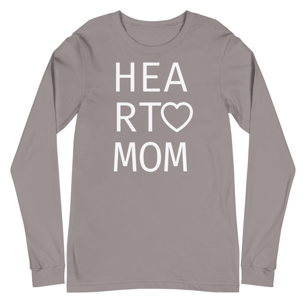 Heart Mom - Unisex Long Sleeve Tee