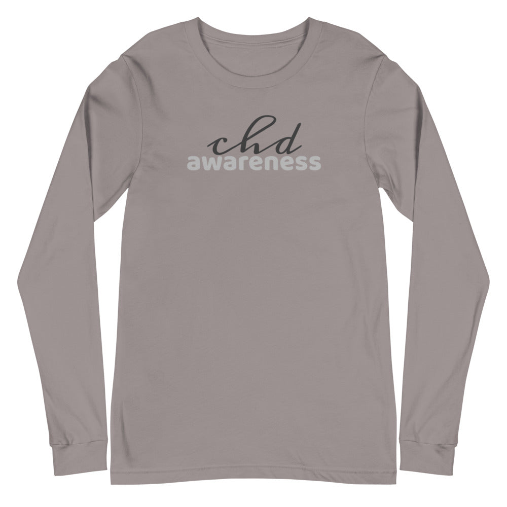 CHD Awareness Two Tone - Unisex Long Sleeve Tee