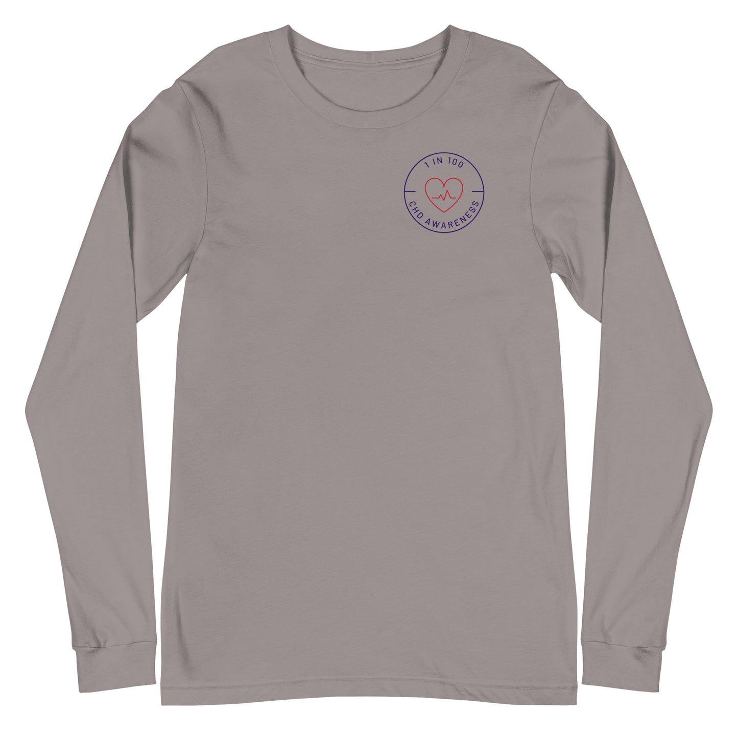 1 in 100 CHD Circle - Unisex Long Sleeve Tee