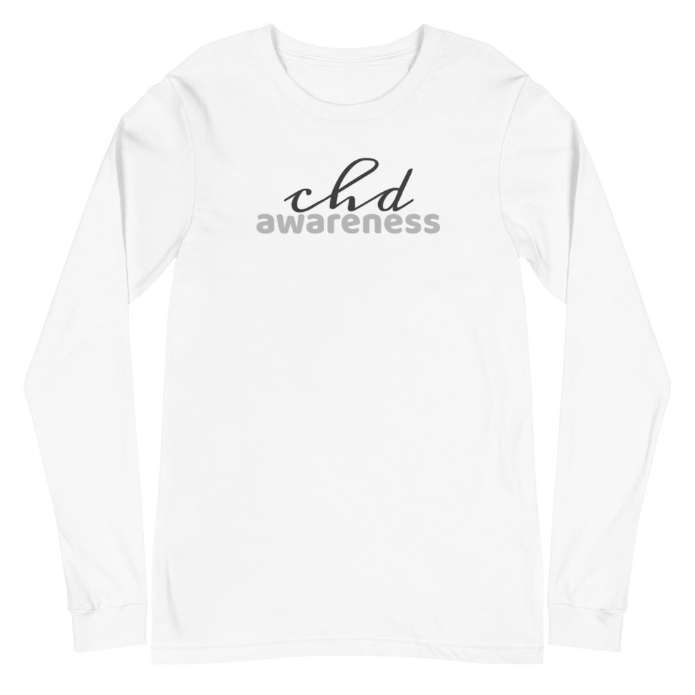 CHD Awareness Two Tone - Unisex Long Sleeve Tee