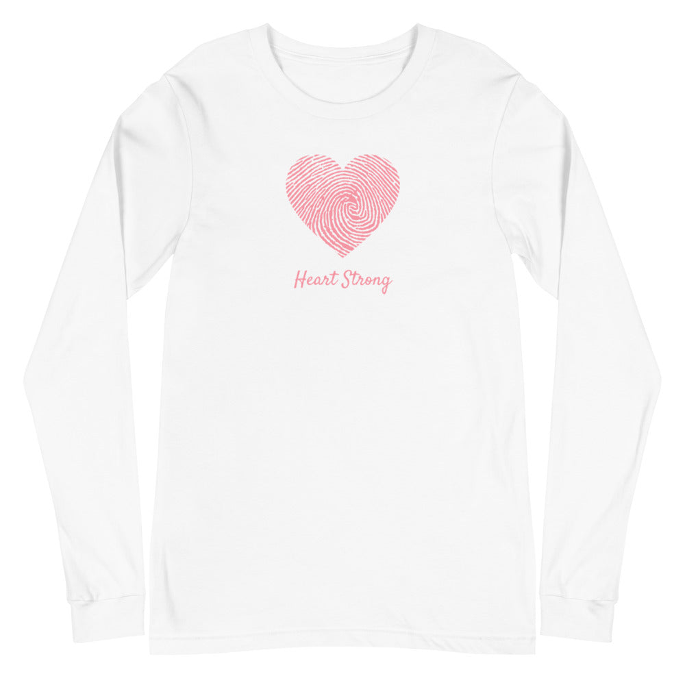 CHD Heart Strong Fingerprint - Unisex Long Sleeve Tee
