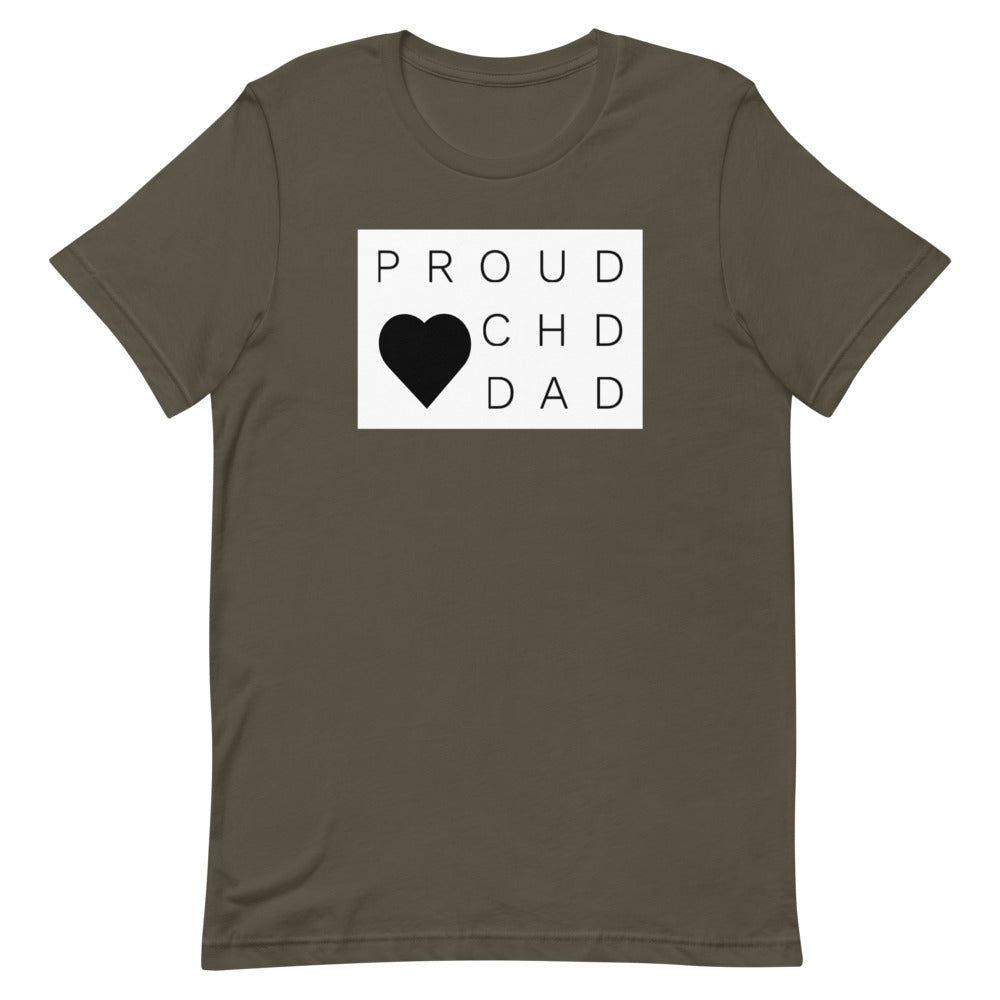 Proud CHD Dad - Short-Sleeve Unisex T-Shirt