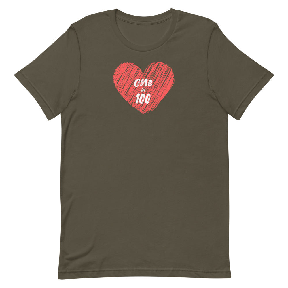 One in 100 - Short-Sleeve Unisex T-Shirt