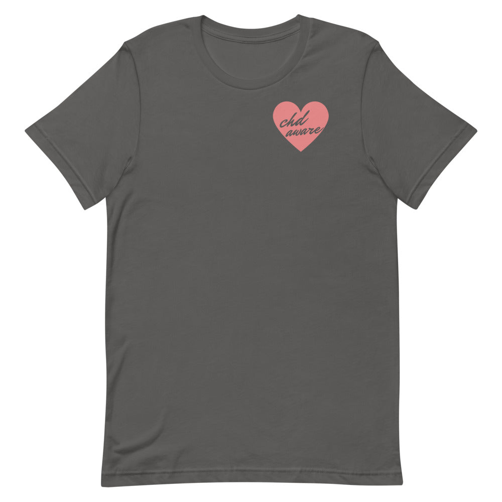CHD Aware Heart Logo - Short-Sleeve Unisex T-Shirt