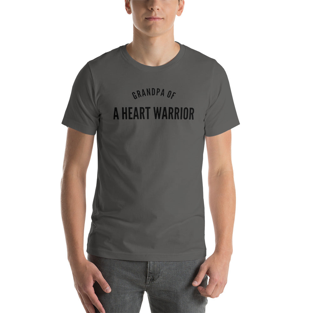 Grandpa of a Heart Warrior - Short-Sleeve Unisex T-Shirt