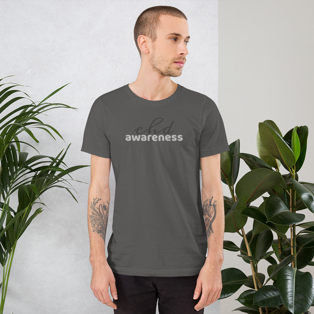 CHD Awareness Two Tone - Short-Sleeve Unisex T-Shirt