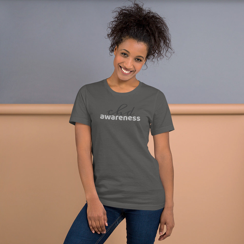 CHD Awareness Two Tone - Short-Sleeve Unisex T-Shirt