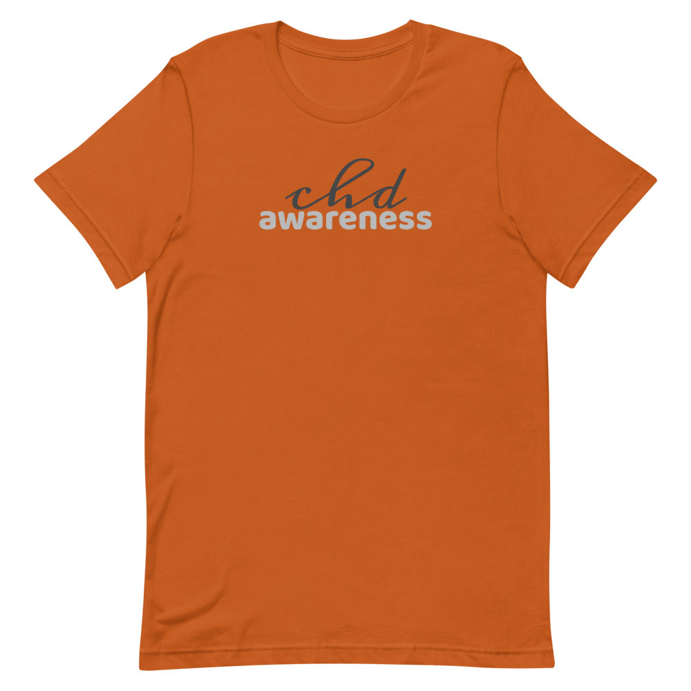CHD Awareness Two Tone - Short-Sleeve Unisex T-Shirt