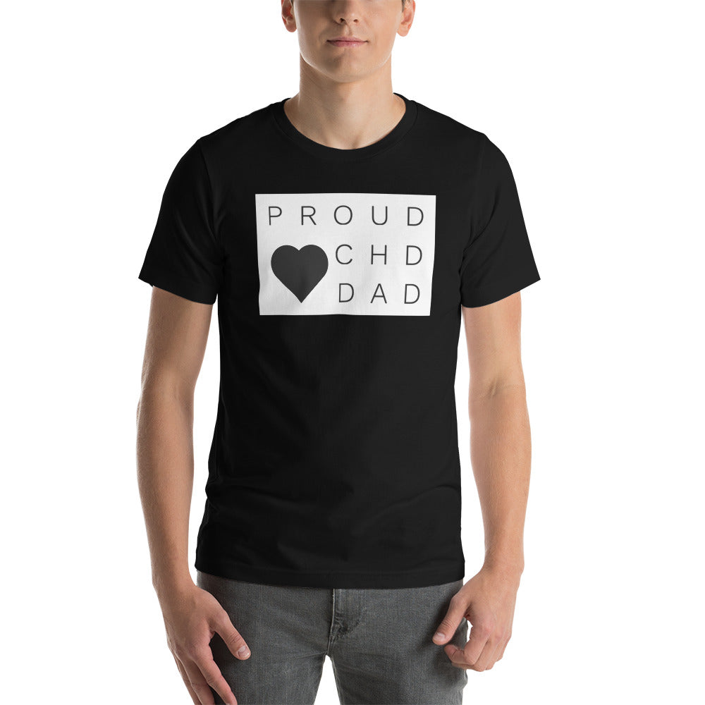 Proud CHD Dad - Short-Sleeve Unisex T-Shirt