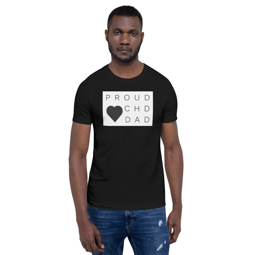 Proud CHD Dad - Short-Sleeve Unisex T-Shirt